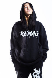 BLACK WAVE HOODIE