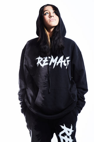 BLACK WAVE HOODIE